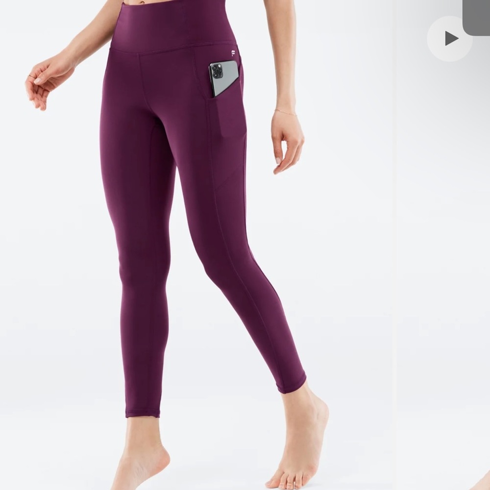 Burgundy Fabletic leggings 7/8